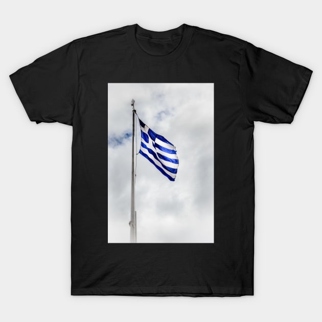 Flag of Greece T-Shirt by Debra Martz